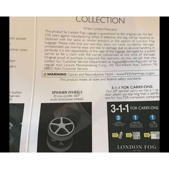 London Fog Abbey 3 Collection Under Seat Bag - Picture 9 of 9